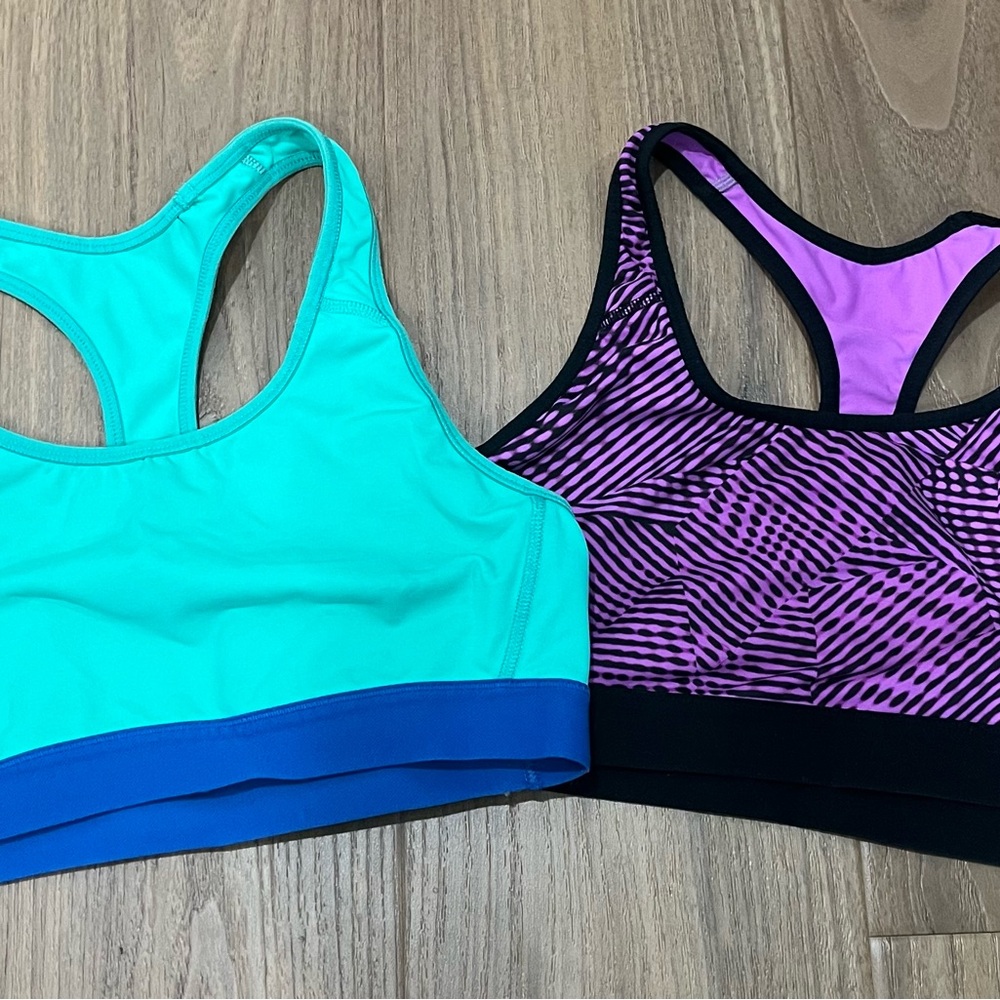 C9 Women's Teal and Purple Sports Bras